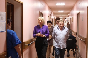Нас посетила руководитель Департамента социальной защиты, опеки и  попечительства, труда и занятости Орловской области Гаврилина Ирина Александровна.