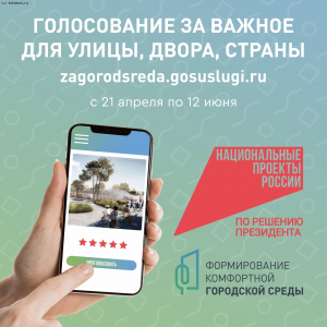 Голосования по комфортной городской среды.